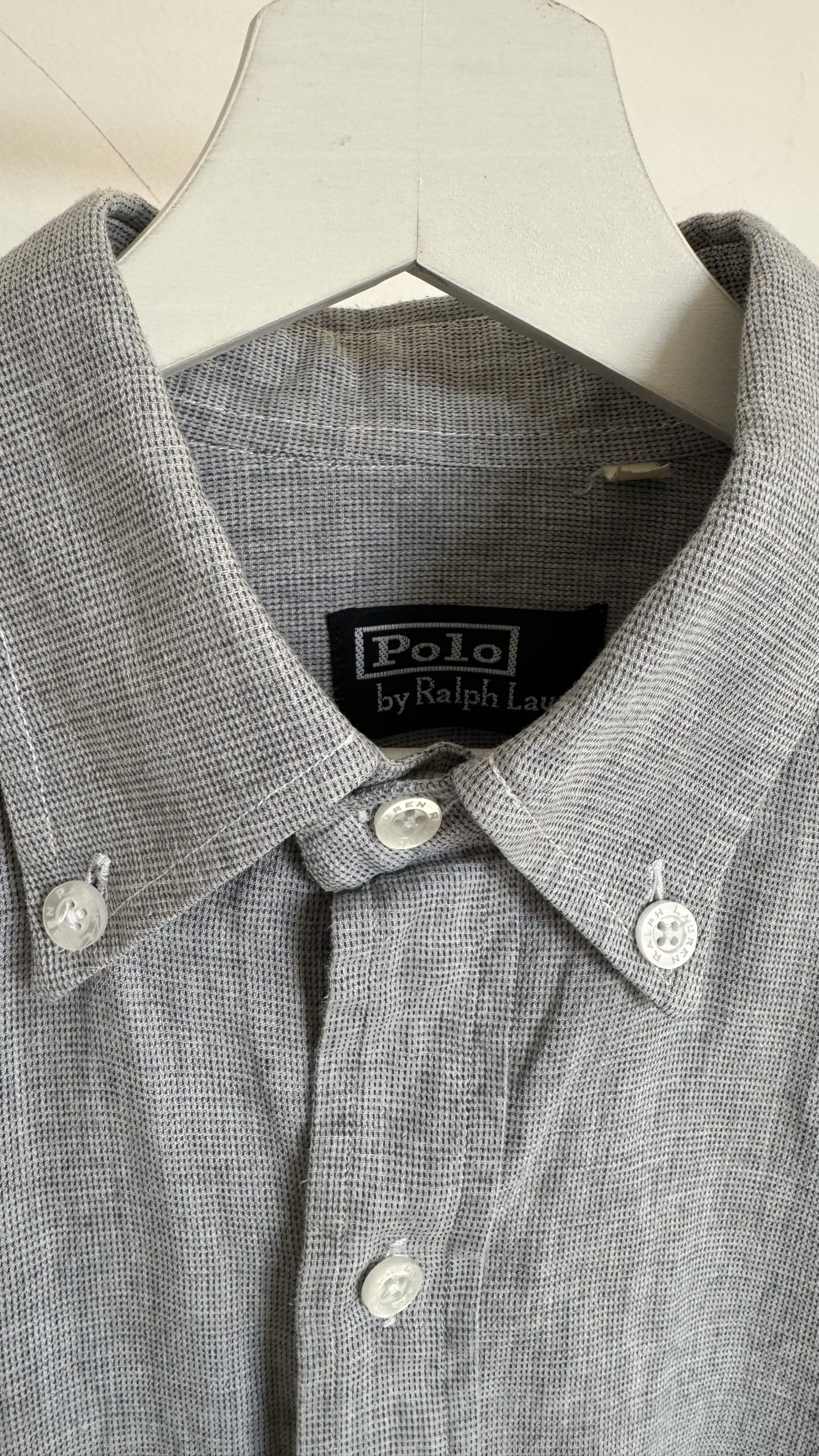 Camicia Ralph Lauren di cotone da uomo vintage - immagine 4