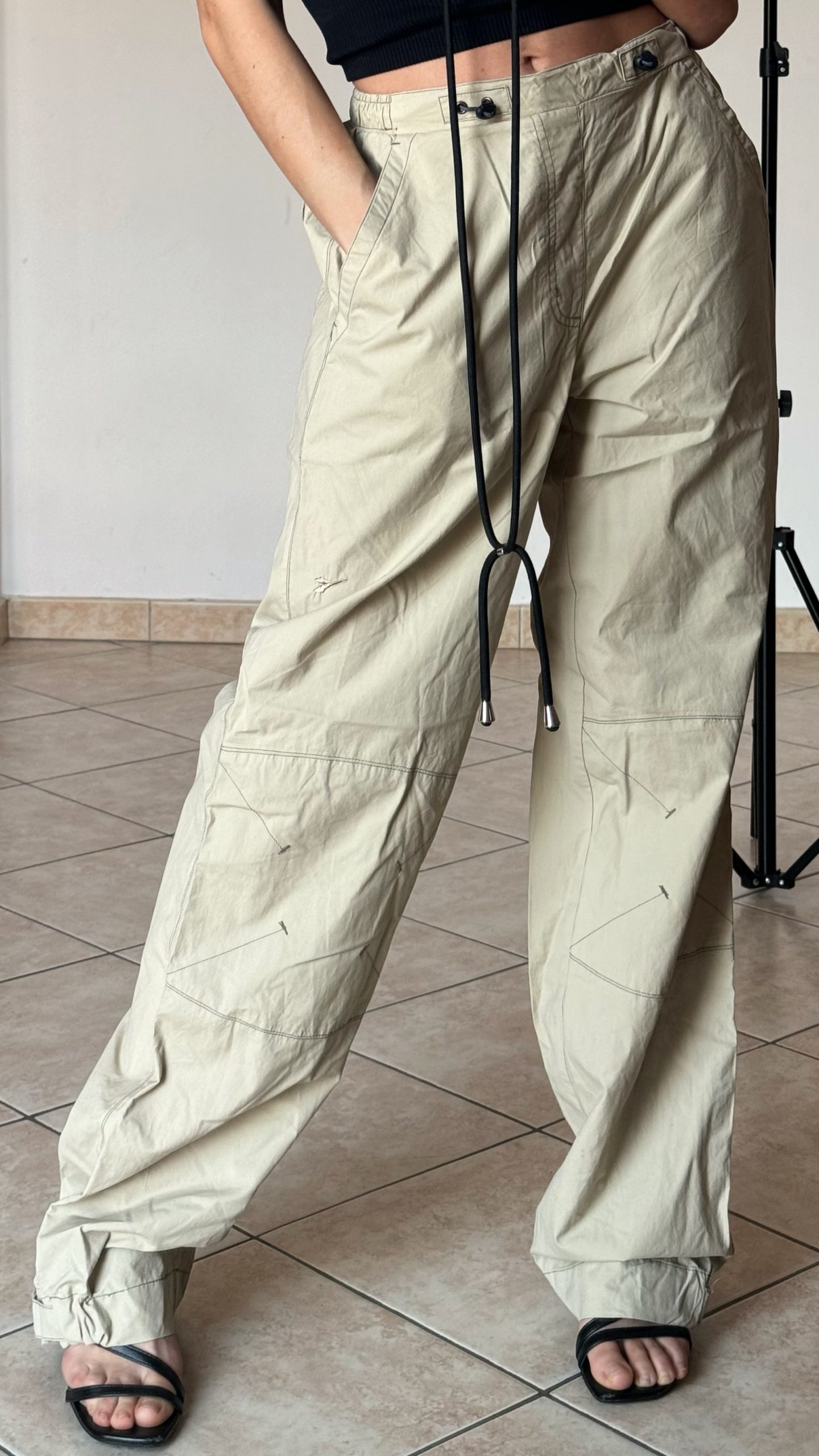 Pantalone utility Diadora con etichetta di cotone vintage preloved second hand Riciclemi Catania