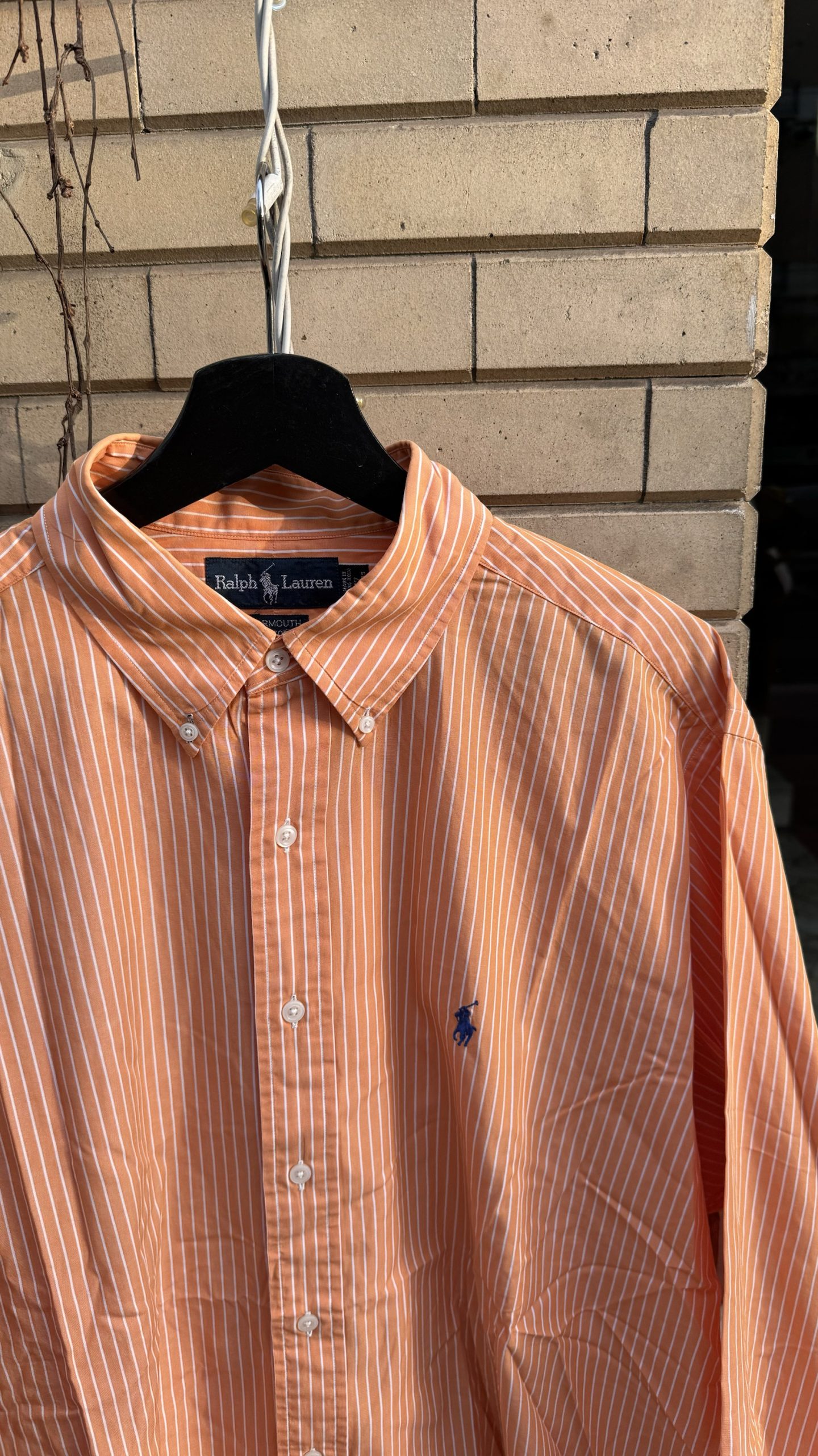 Camicia a righe Ralph Lauren arancione - immagine 2