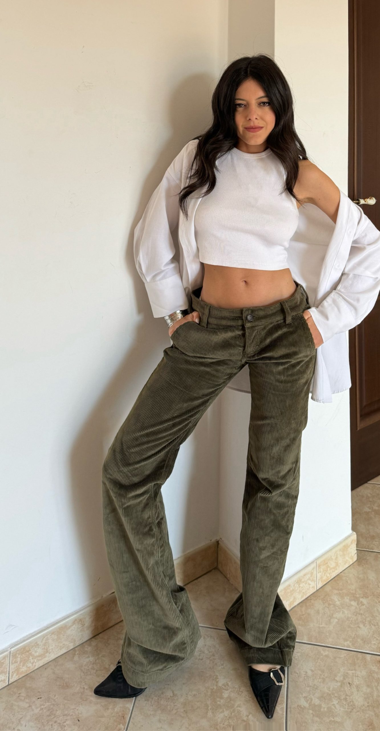Pantalone a costine di velluto Gucci - immagine 2
