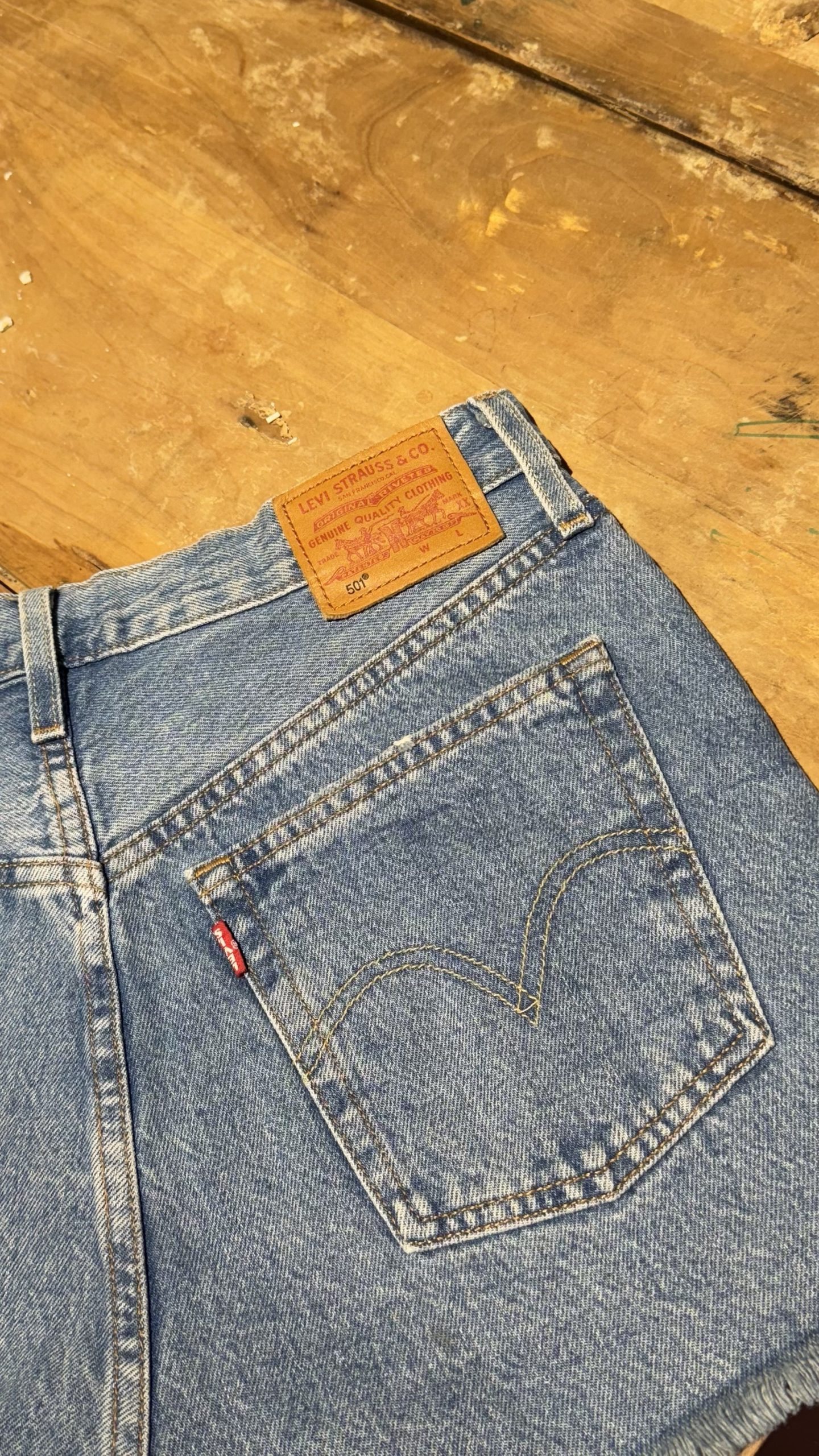 Shorts Levi’s 501 blu denim - immagine 3