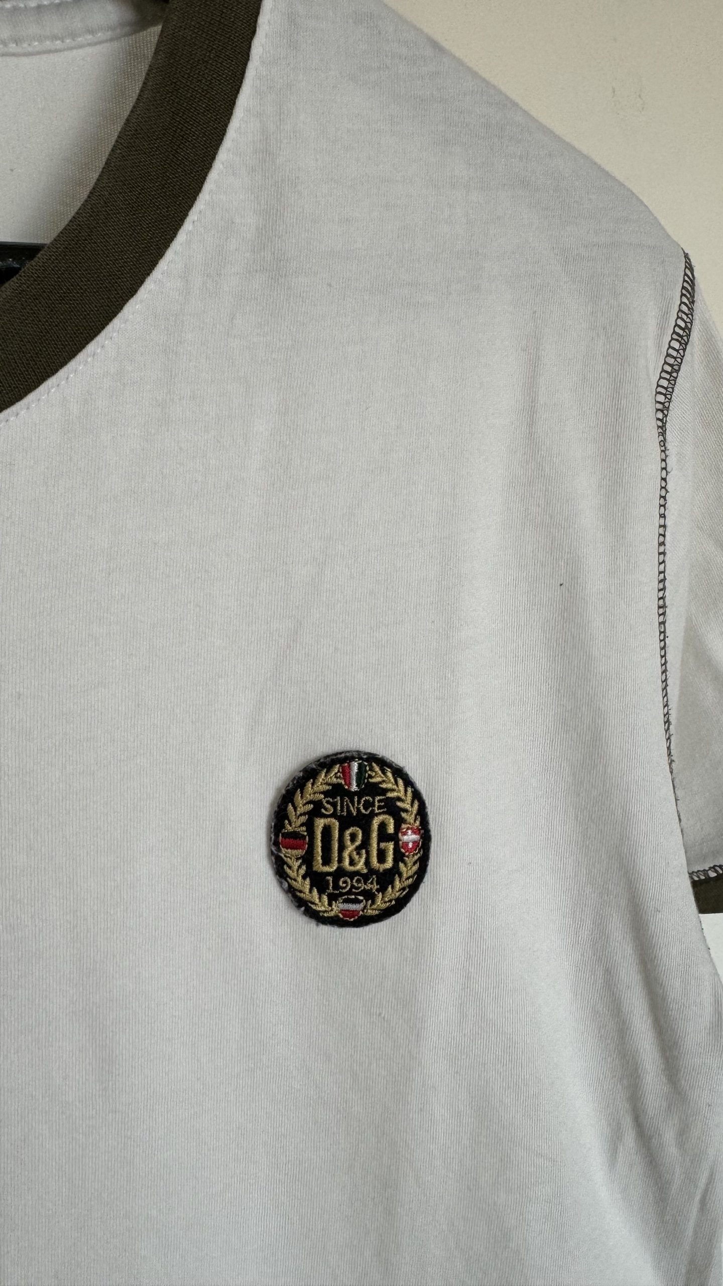 T-shirt D&G bianca in cotone anni 2000 - immagine 2