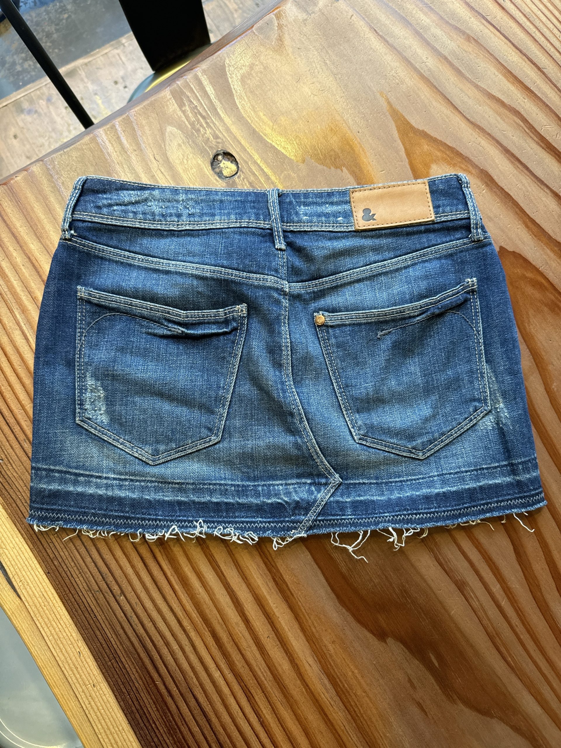 Minigonna in denim di cotone - immagine 2