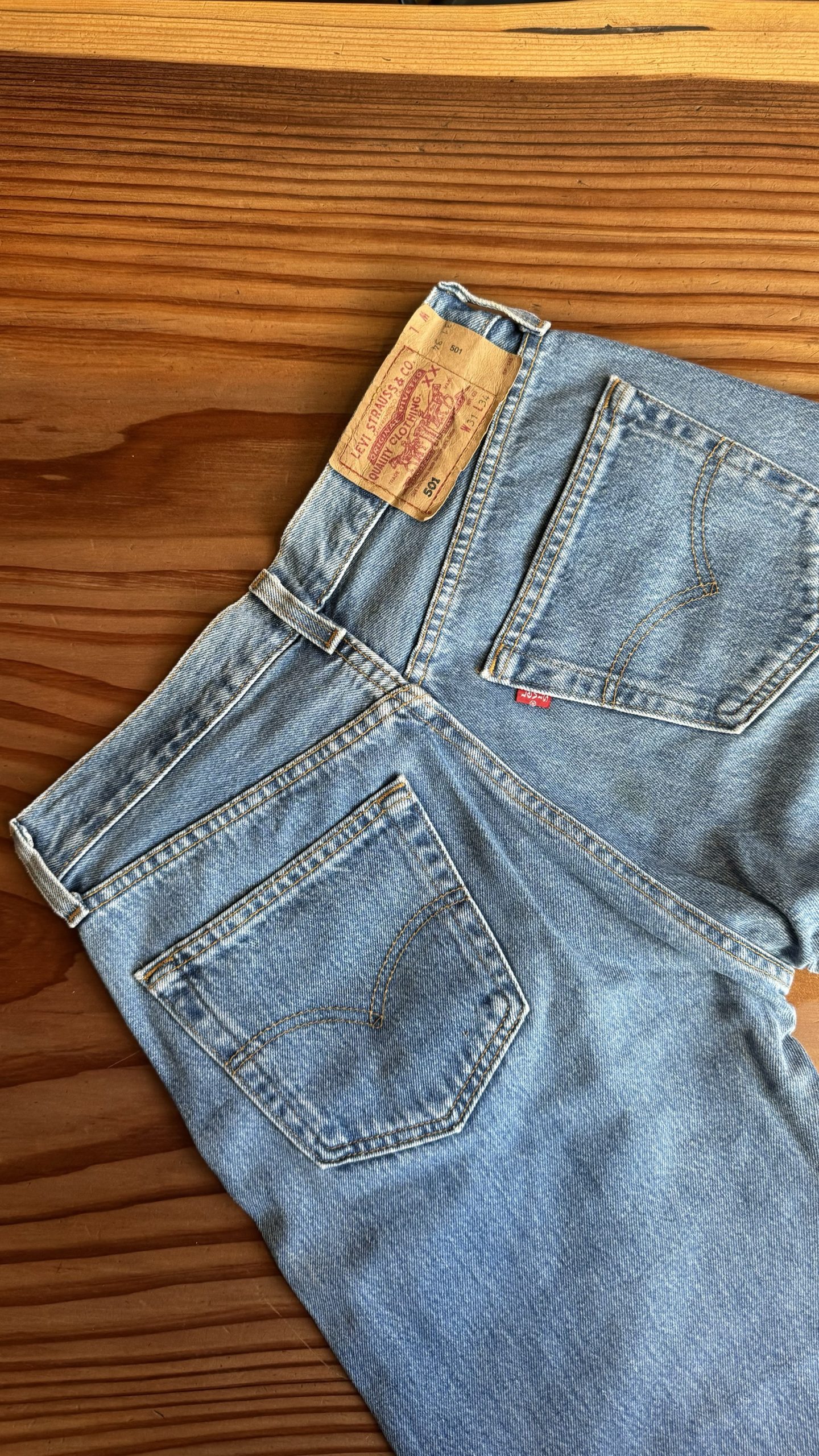 Levi’s 501 vintage blu accorciati