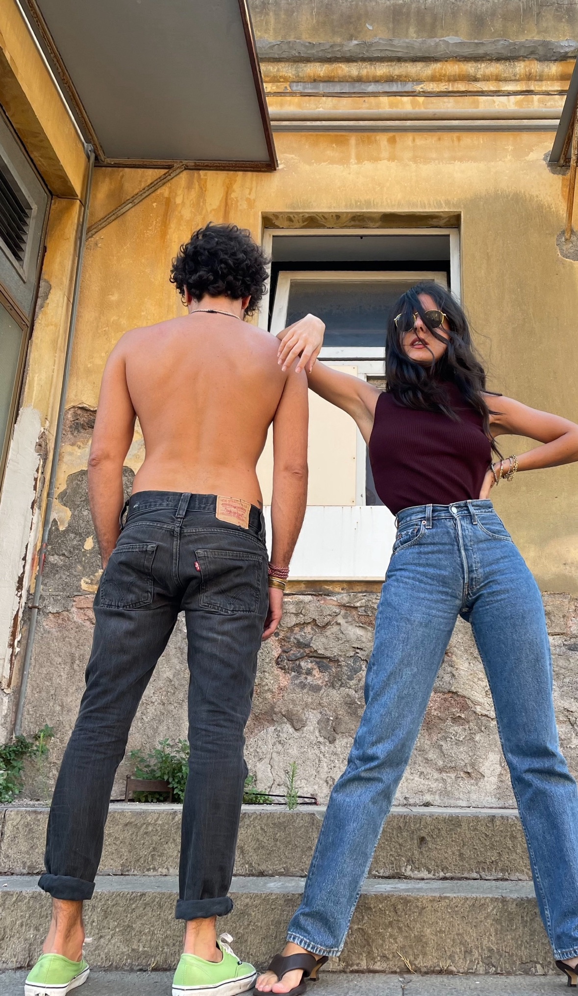 Levi’s 501 vintage blu accorciati - immagine 4