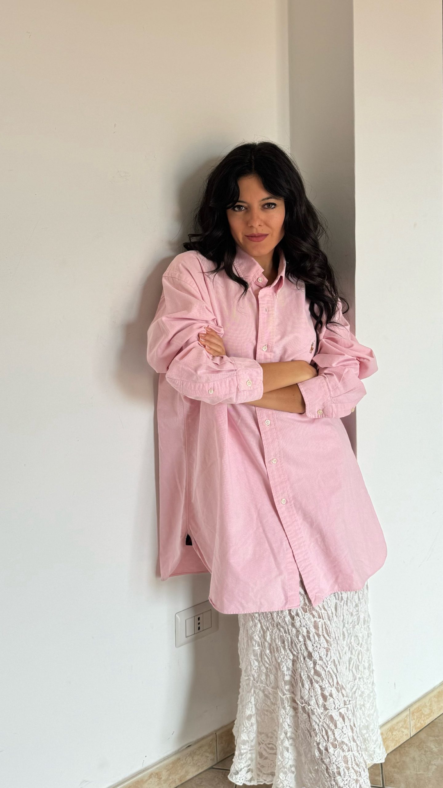 Camicia Ralph Lauren rosa di cotone