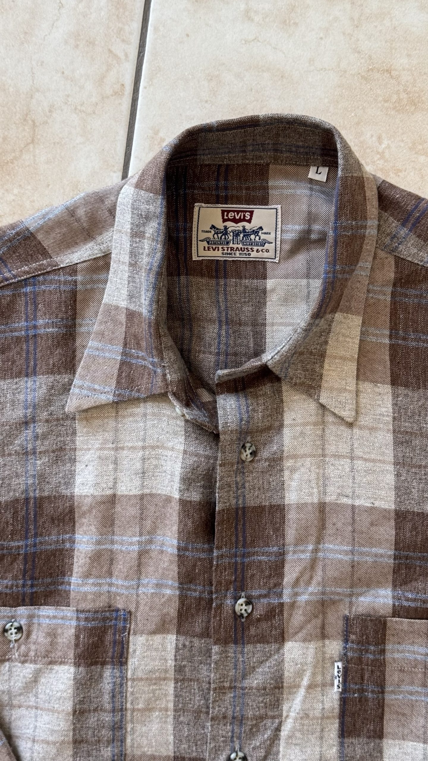 Giacca in flanella di Levi’s Strauss a quadri