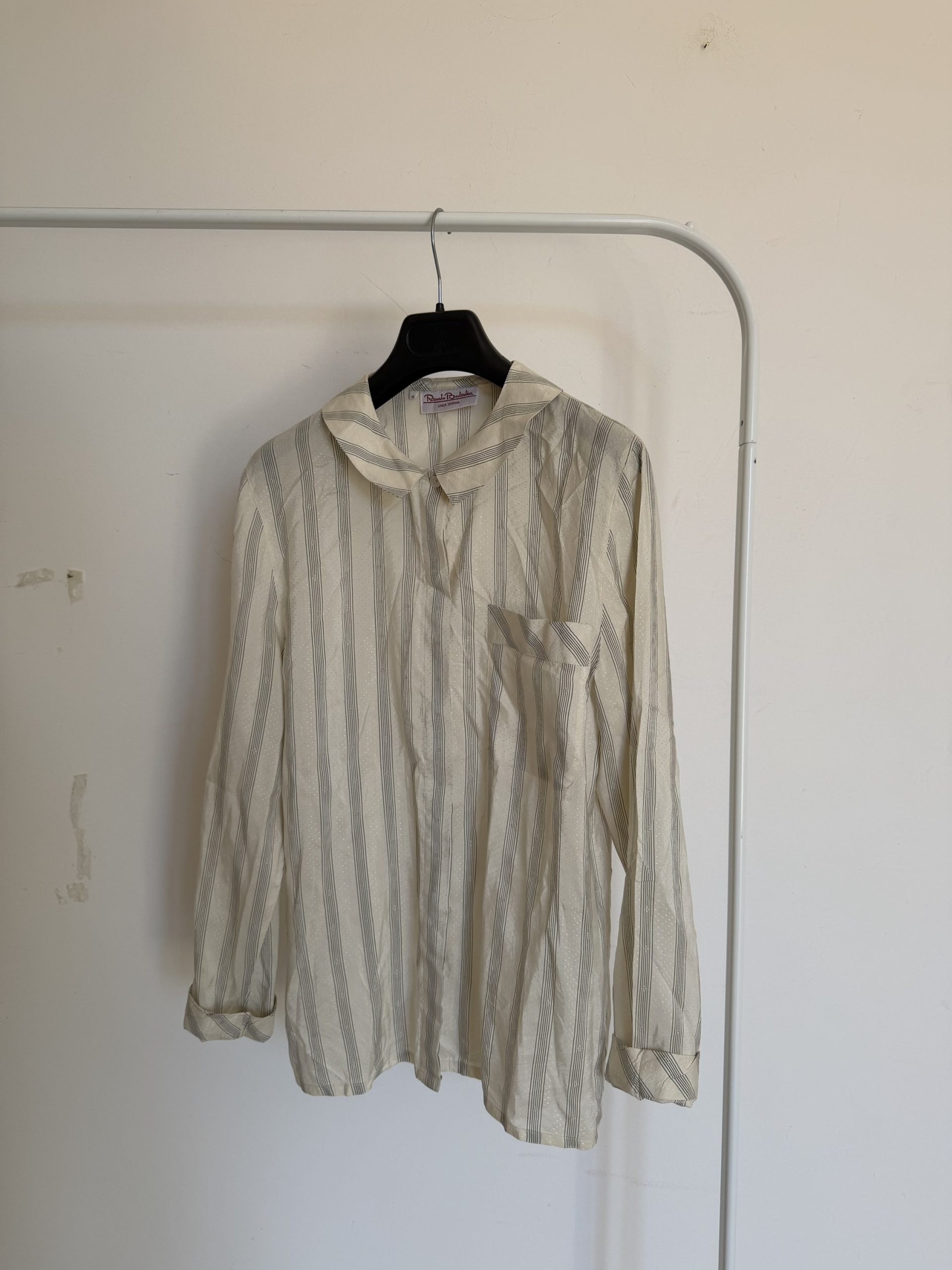 Camicia a righe in seta di Renato Balestra