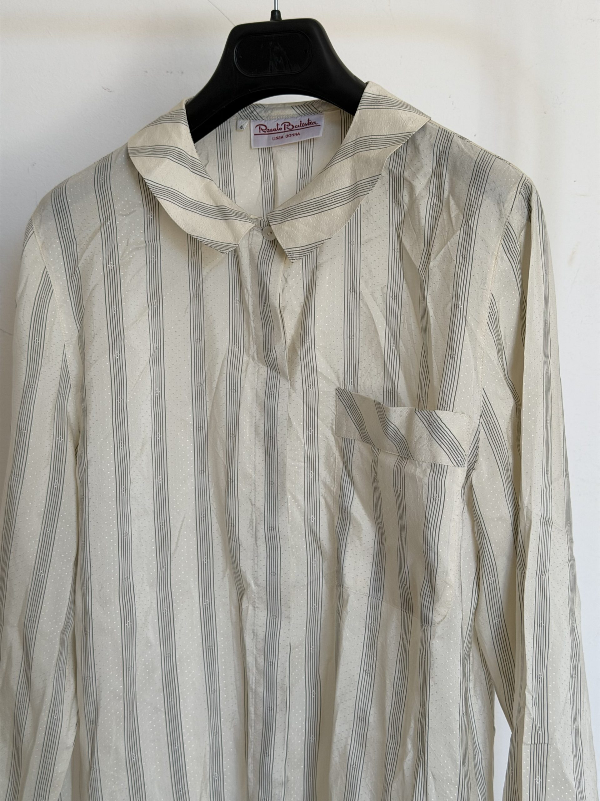 Camicia a righe in seta di Renato Balestra - immagine 2