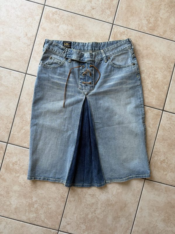 Gonna y2K anni 2000 in denim svasata Lee