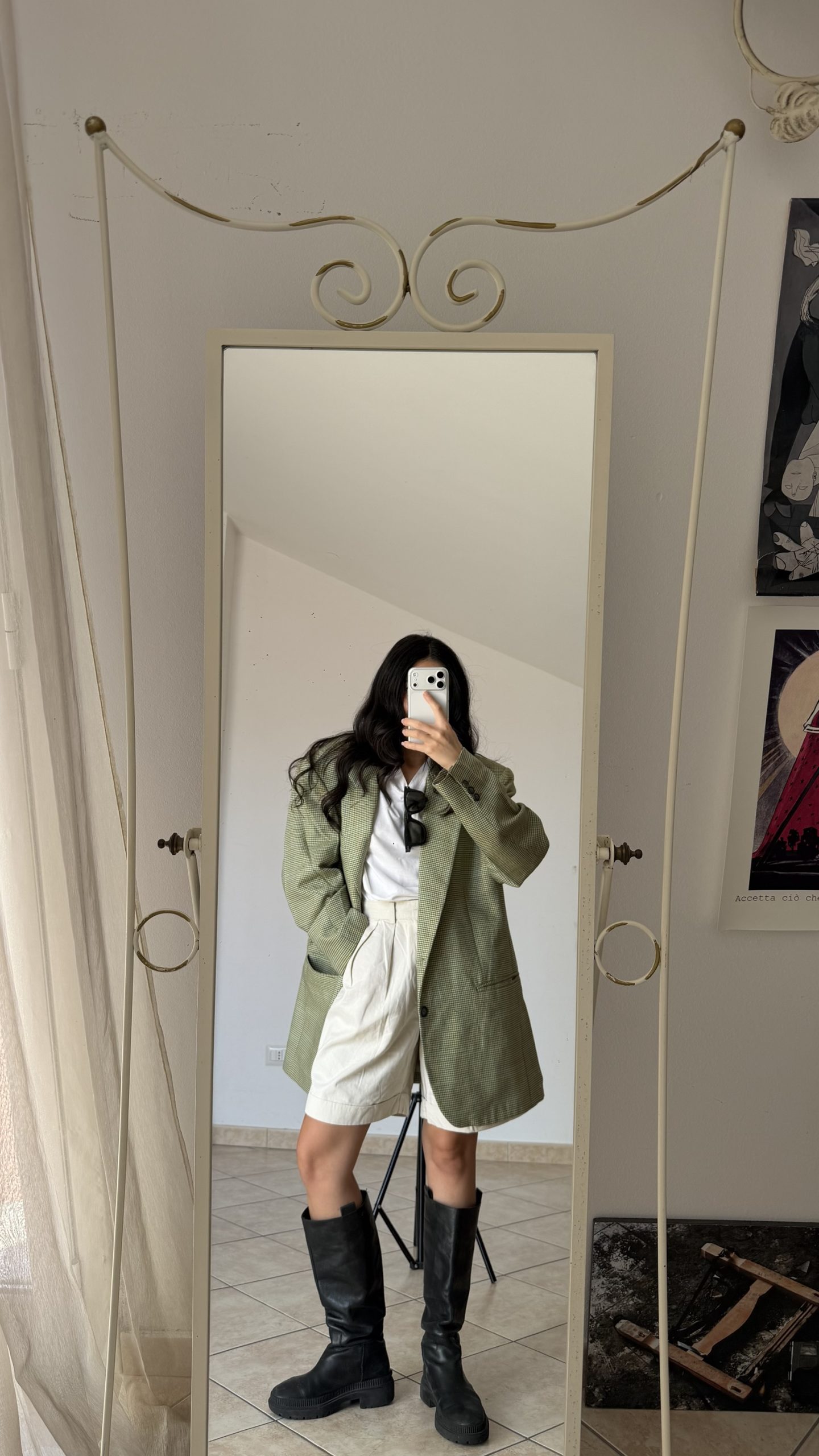 Giacca da uomo sartoriale oversize in lana e cashmere - immagine 4