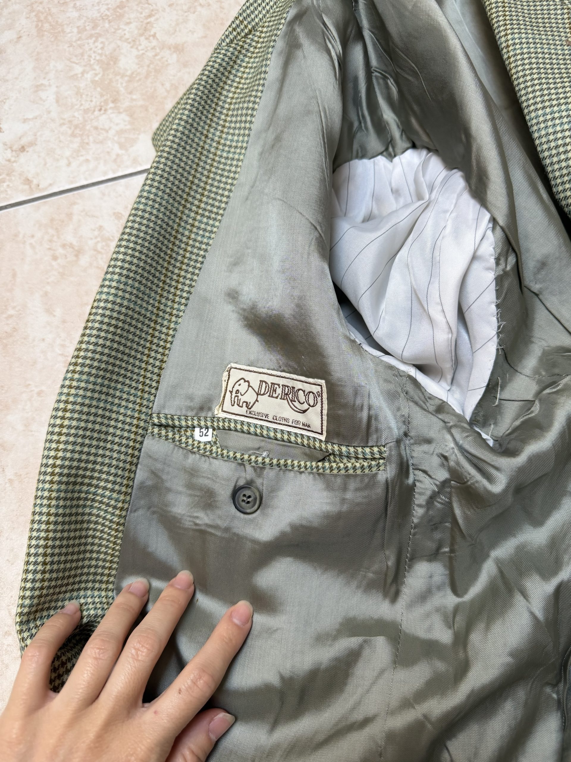 Giacca da uomo sartoriale oversize in lana e cashmere - immagine 3