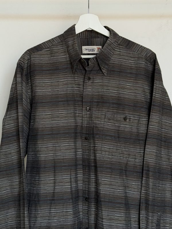 Camicia Missoni Sport grigia con logo