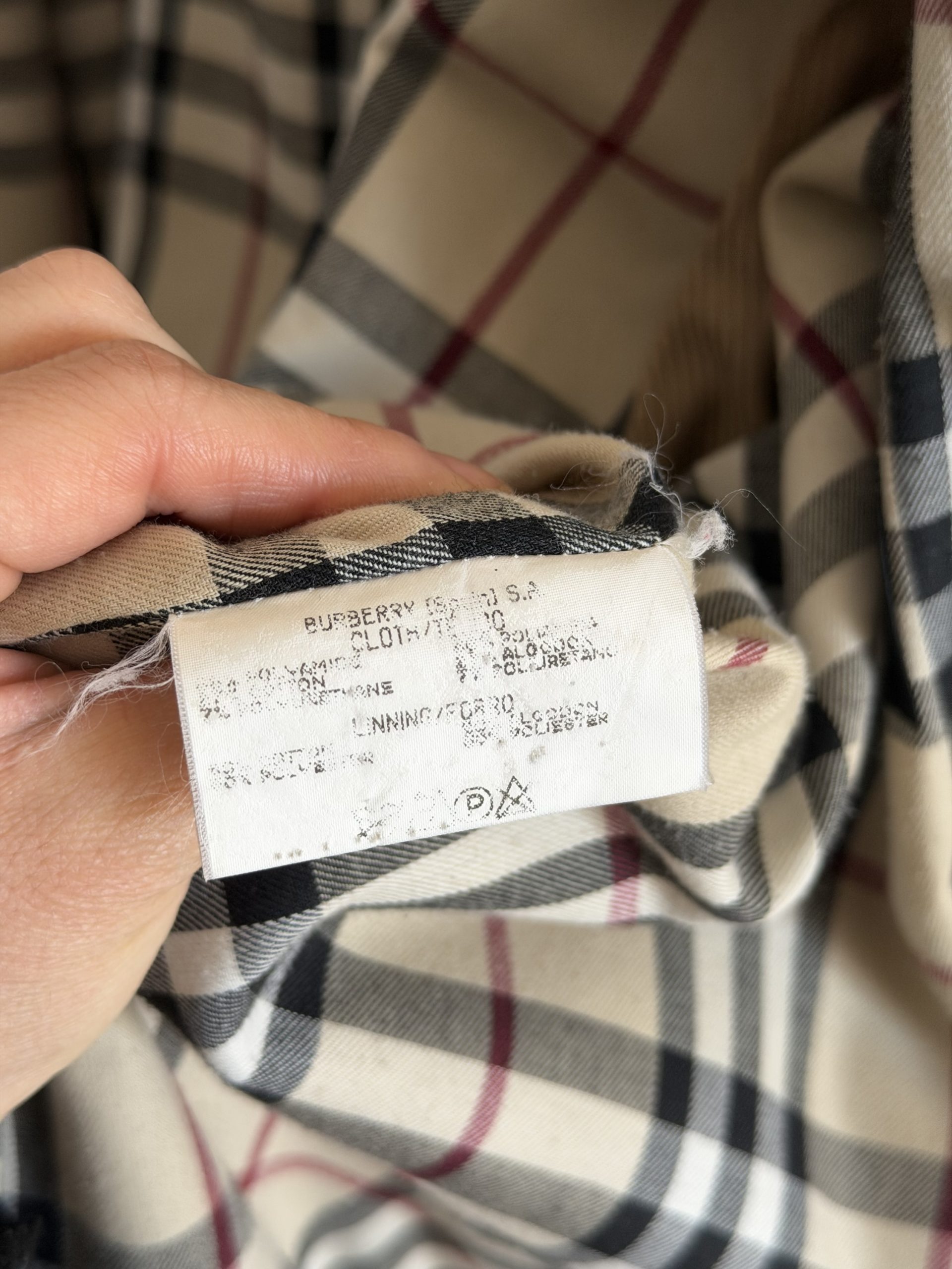 Giubbotto leggero di cotone Burberry beige - immagine 8
