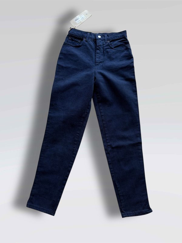 Jeans blu scuro Casucci a vita alta nuovi con etichetta