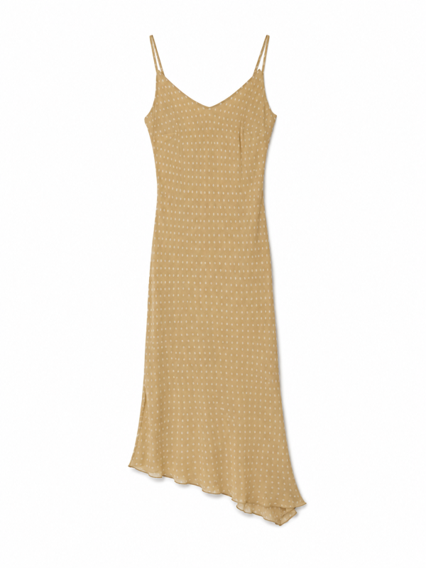 Maxi top//dress asimmetrico con polka dots