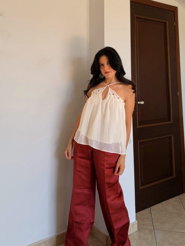 Pantalone 100% pura seta di