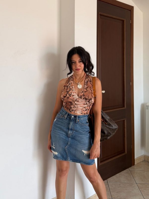 Gonna in denim Levi’s sopra il ginocchio