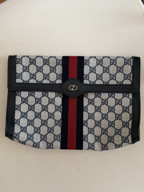 Clutch blu Gucci anni 70
