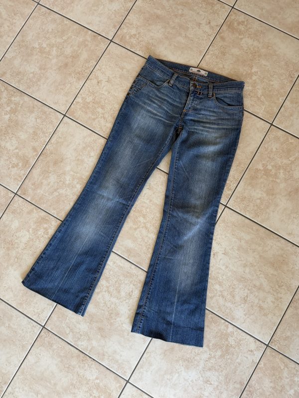 Jeans Fornarina a vita molto bassa a zampa anni 2000